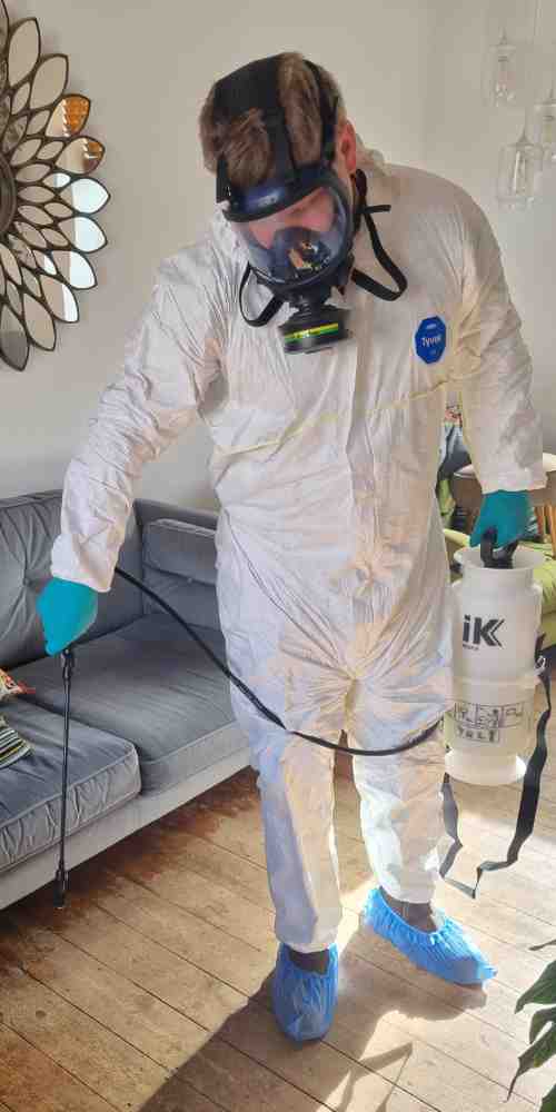 Man Spraying Insecticide