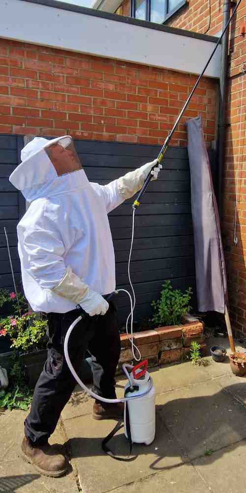Man in Protective Clothing
